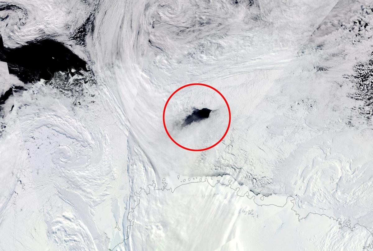 whole in antarcica